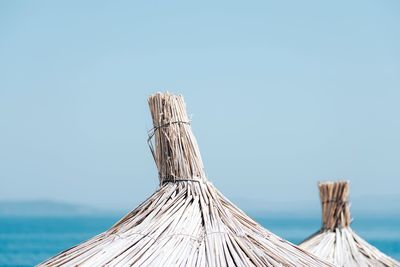 Close-up of roof against clear sky
