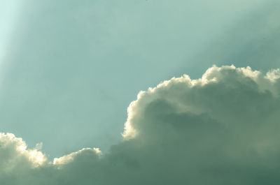 Low angle view of clouds in sky