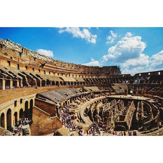 architecture, built structure, building exterior, transfer print, auto post production filter, sky, history, old, travel destinations, famous place, the past, arch, blue, low angle view, day, tourism, cloud - sky, travel, ancient, old ruin