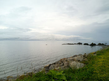 Scenic view of sea against sky