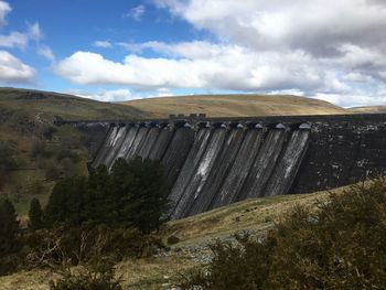 Scenic view of waterfall