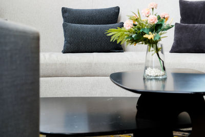 Close-up of potted plant on table at home