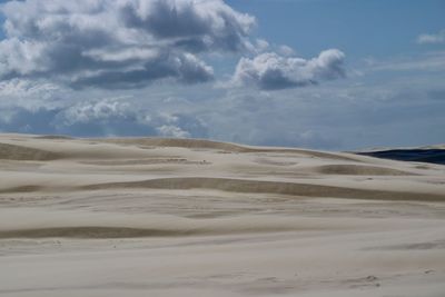 Scenic view of desert against sky