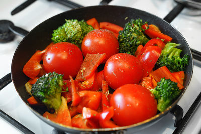 Close-up of salad in plate
