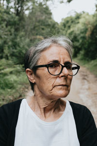 Portrait of young man wearing eyeglasses