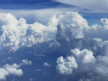 Low angle view of clouds in sky