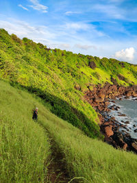 Scenic view of landscape against sky