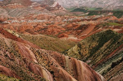 High angle view of a desert