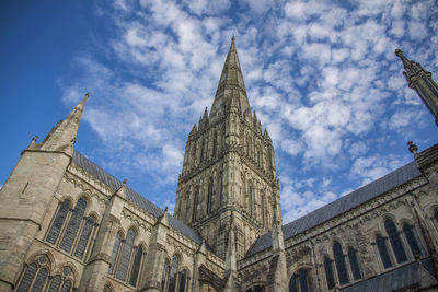 Low angle view of historical building against sky