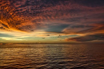 Sunset scene at naples pier/florida. beautiful colors that mother earth show us