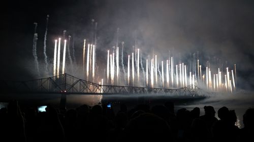 Group of people at concert