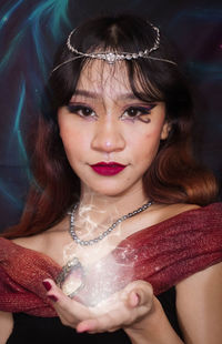 Portrait of beautiful woman