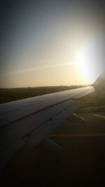 Sunset over landscape