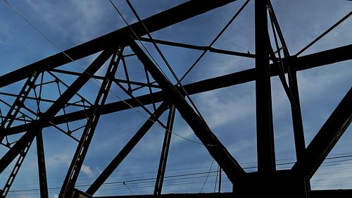 Low angle view of bridge against sky