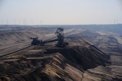 Aerial view of landscape against sky