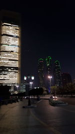 City street at night