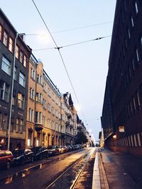 Cars on city street