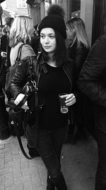 Portrait of young woman