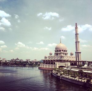 View of cathedral against cloudy sky