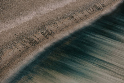 High angle view of sunlight falling on land