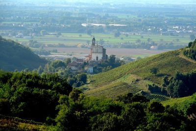 High angle view of cityscape