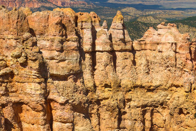 View of rock formations