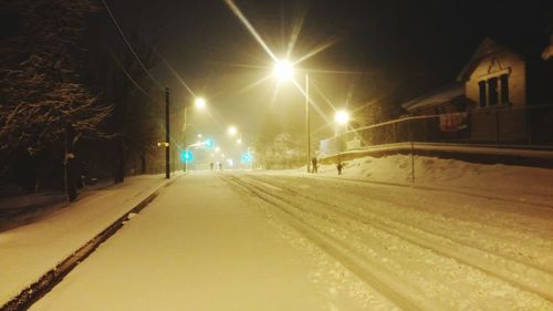 City street at night