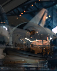 Close-up of illuminated string lights