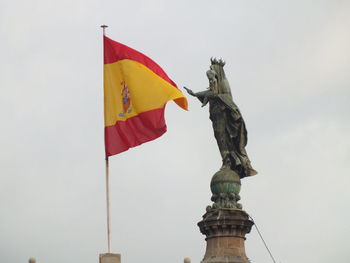 Low angle view of statue