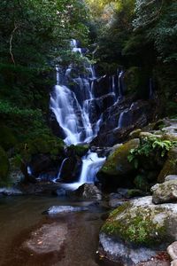 River flowing through rocks