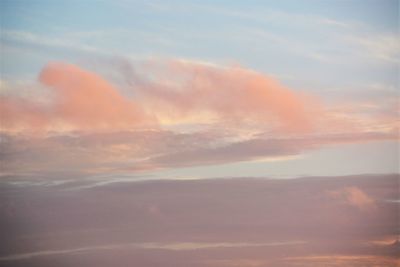 Low angle view of dramatic sky during sunset