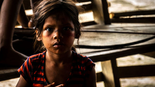 Close-up portrait of girl