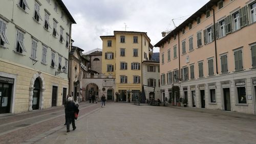 Man walking on street in city