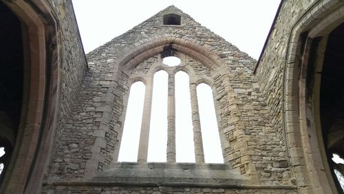 Low angle view of historical building
