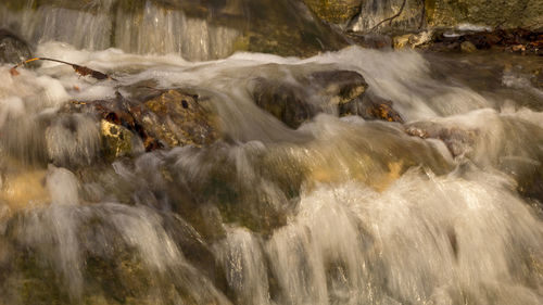 Scenic view of waterfall