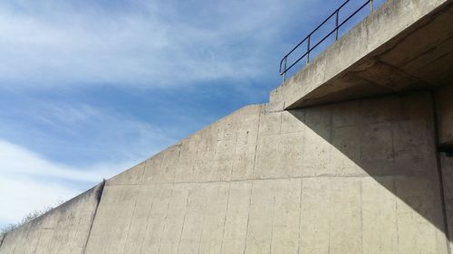 Low angle view of bridge against sky