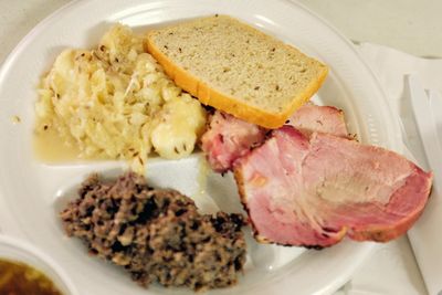 Close-up of food in plate