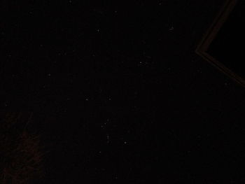 Low angle view of star field at night