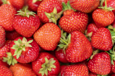 Full frame shot of strawberries