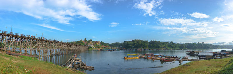 Scenic view of river against sky