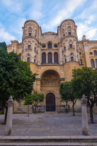 Low angle view of historical building against sky