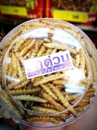 Close-up of food in container