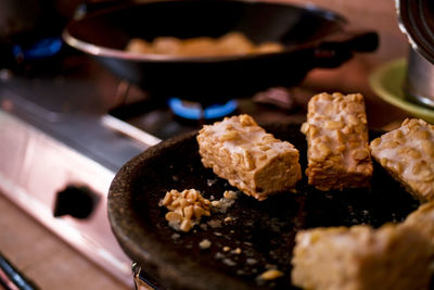 Close-up of preparation food