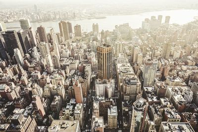 High angle view of cityscape