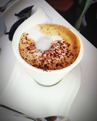 Close-up of coffee on table