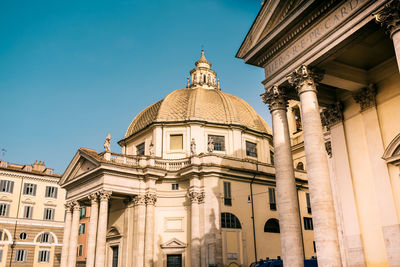 Low angle view of historical building