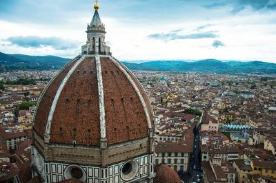 Florence cathedral in city against sky