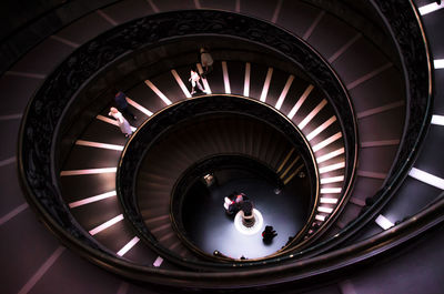 Close-up of spiral staircase