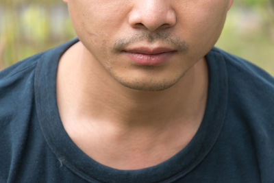 Close-up portrait of young man