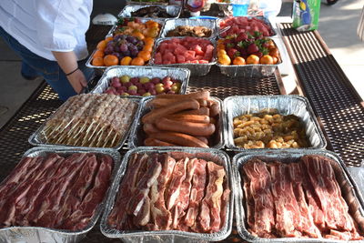 Man preparing food